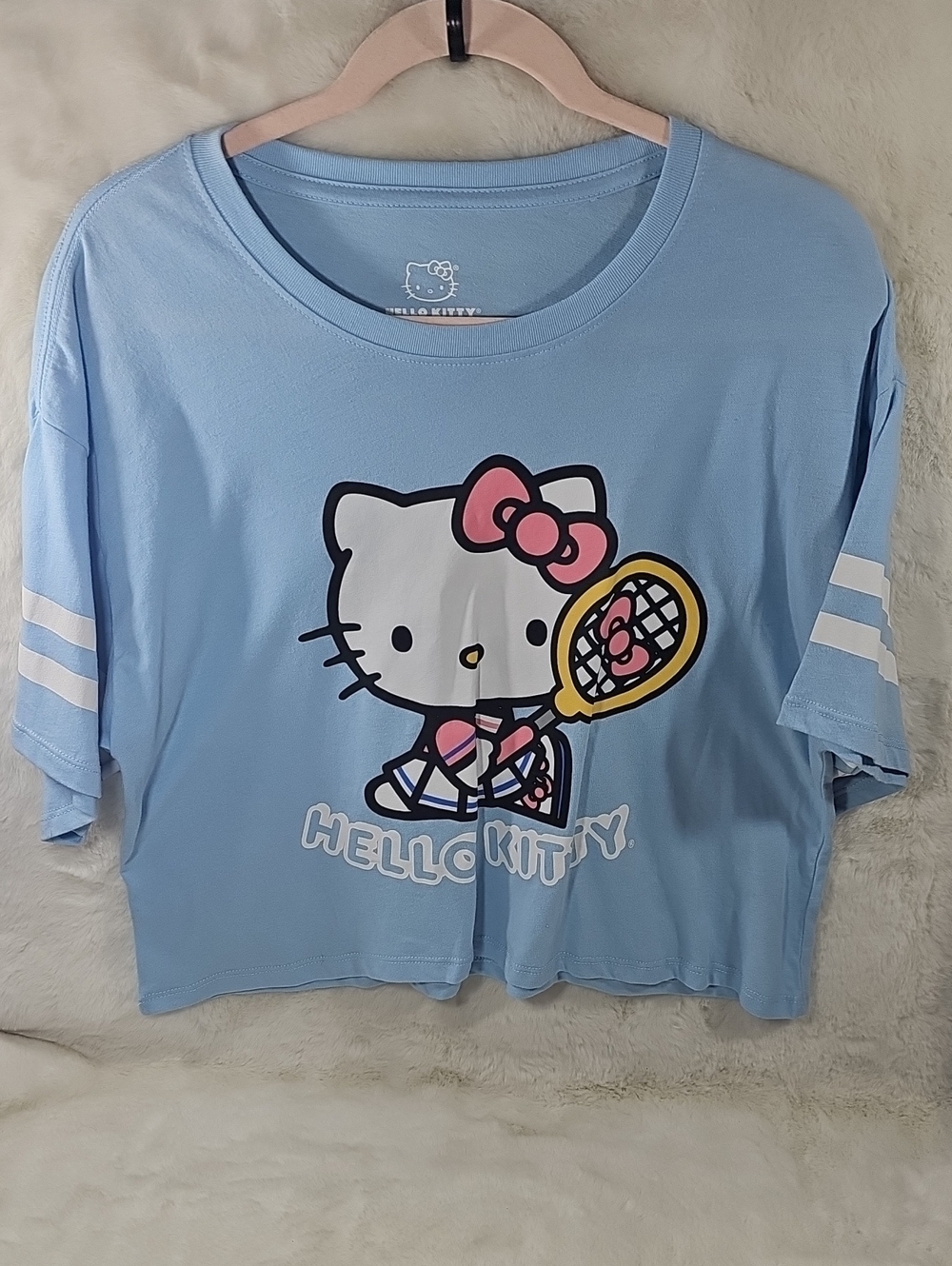 Sanrio Hello Kitty Light Blue Shirt Tennis Hello Kitty
